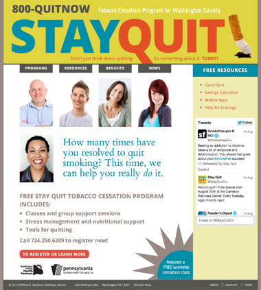 Stay Quit website